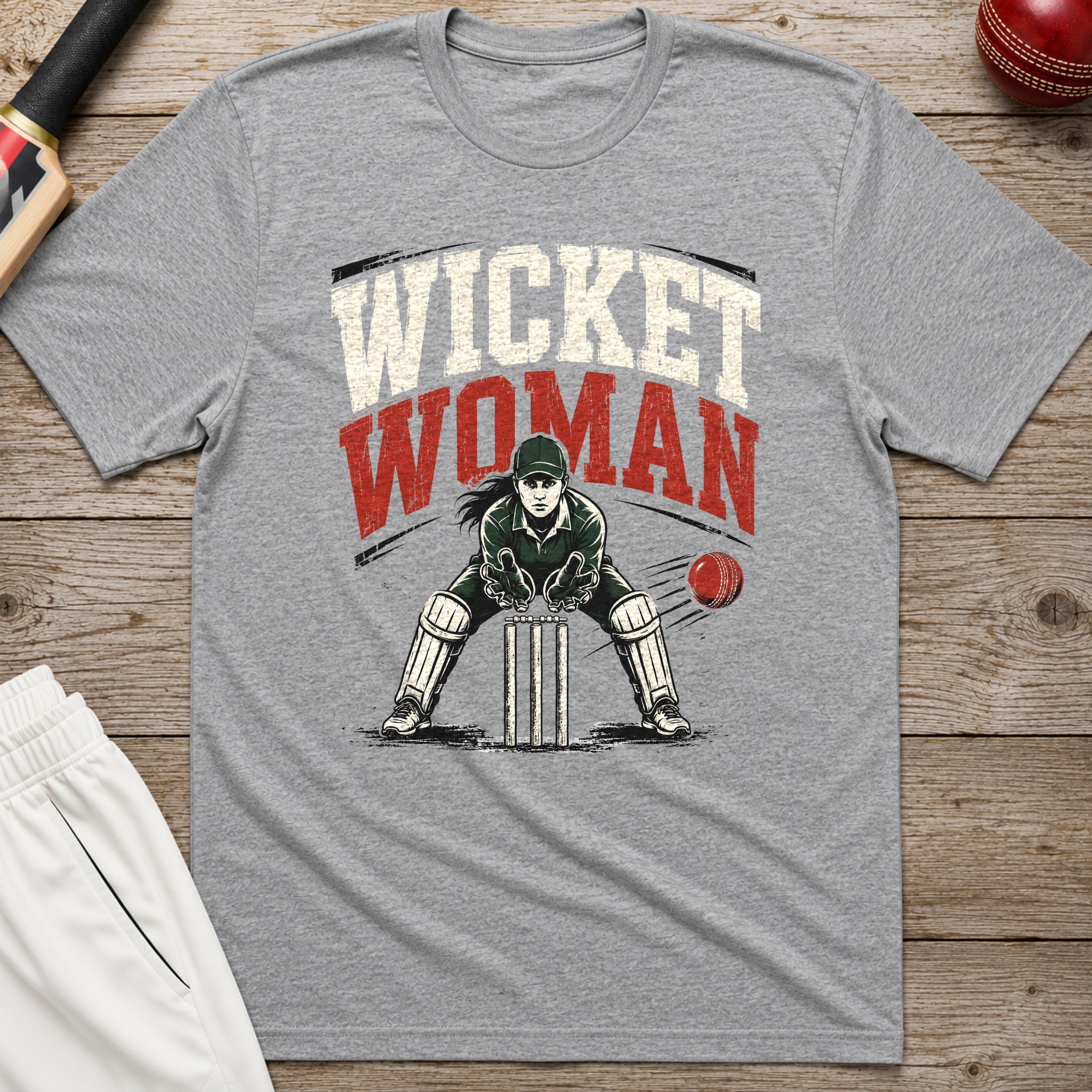 Wicket Woman T-Shirt - Sport Grey