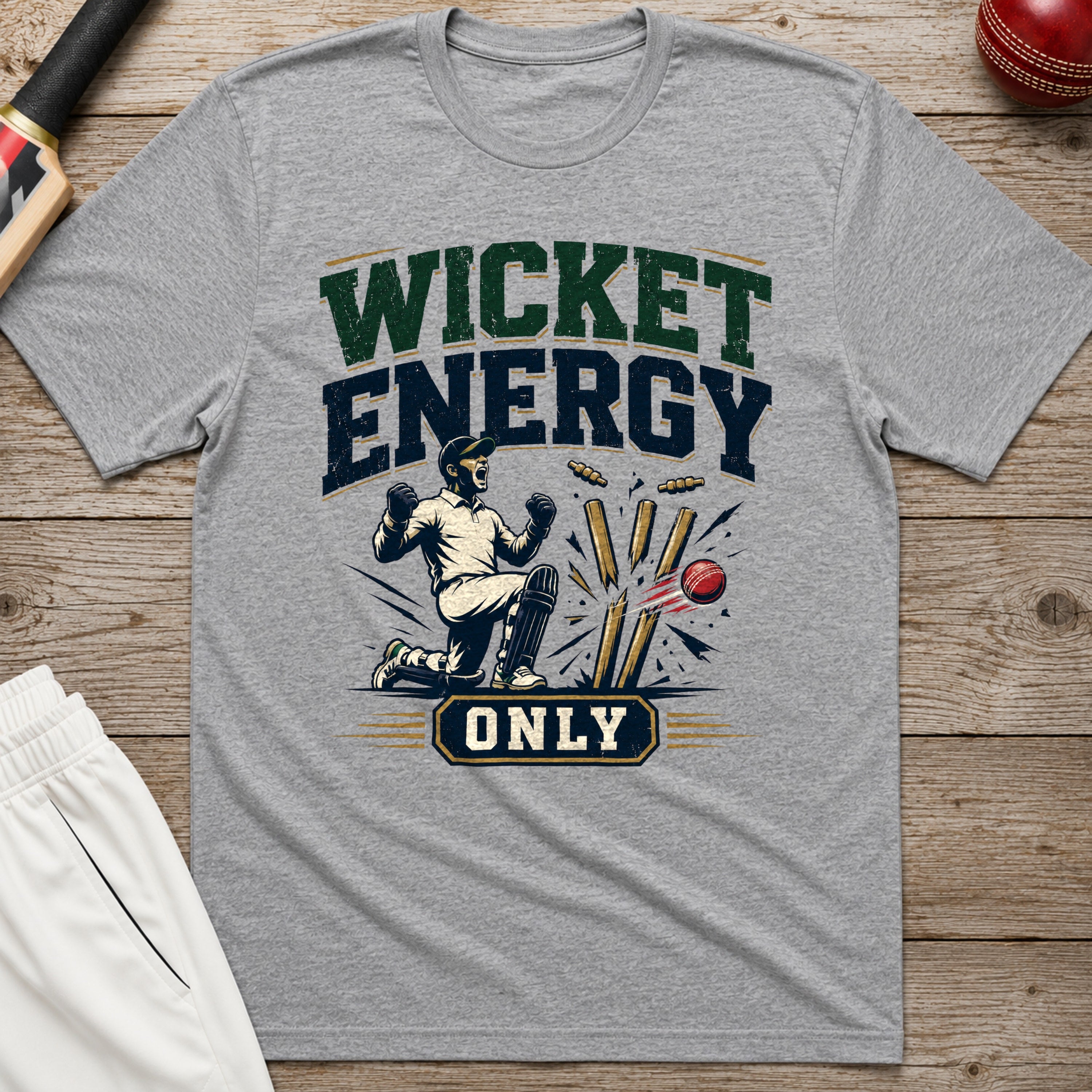 Wicket Energy Only T-Shirt - Sport Grey