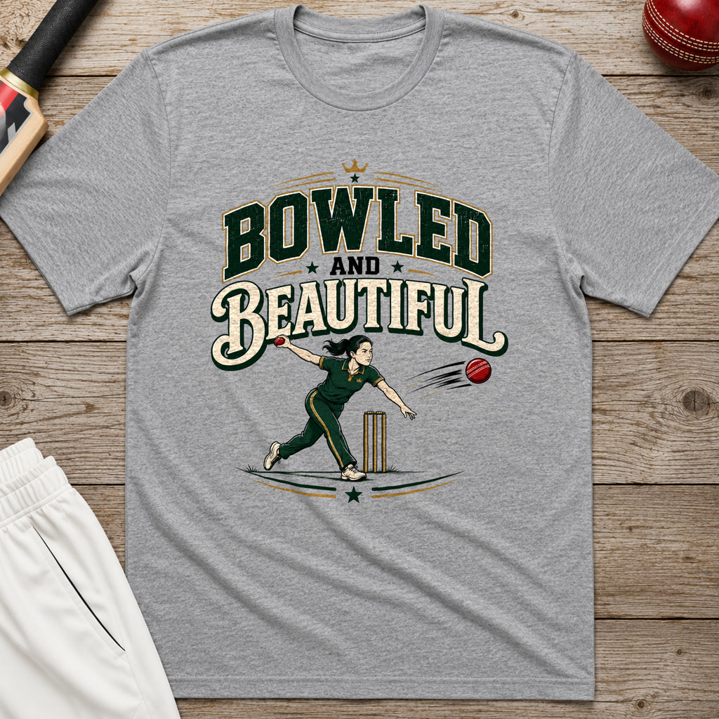 Bowled And Beautiful T-Shirt - Sport Grey
