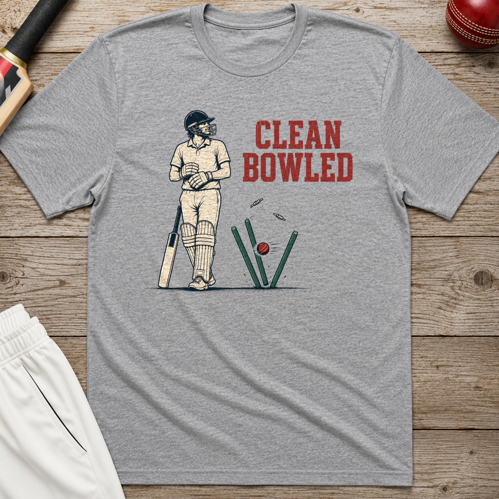 Clean Bowled T-Shirt - Sport Grey