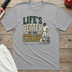 Lifes Better At The Crease T-Shirt - Sport Grey