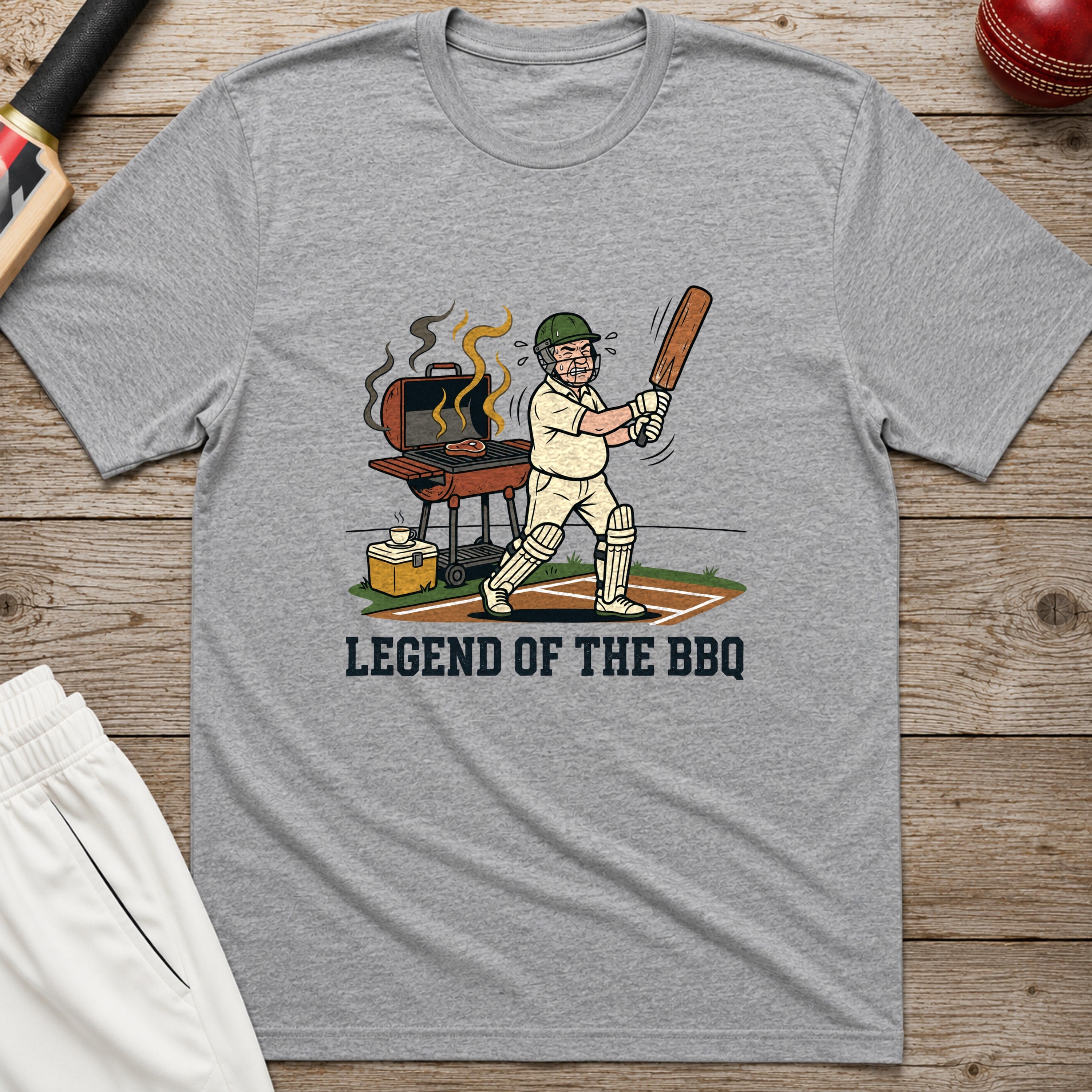Legend Of The Bbq T-Shirt - Sport Grey