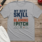 My Best Skill Is Blaming The Pitch Alt T-Shirt - Sport Grey