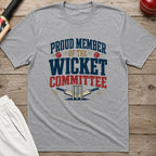 Proud Member Of The Wicket Committee T-Shirt - Sport Grey