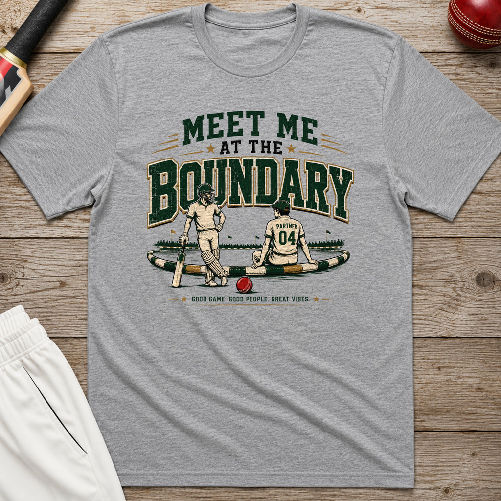 Meet Me At The Boundary T-Shirt - Sport Grey