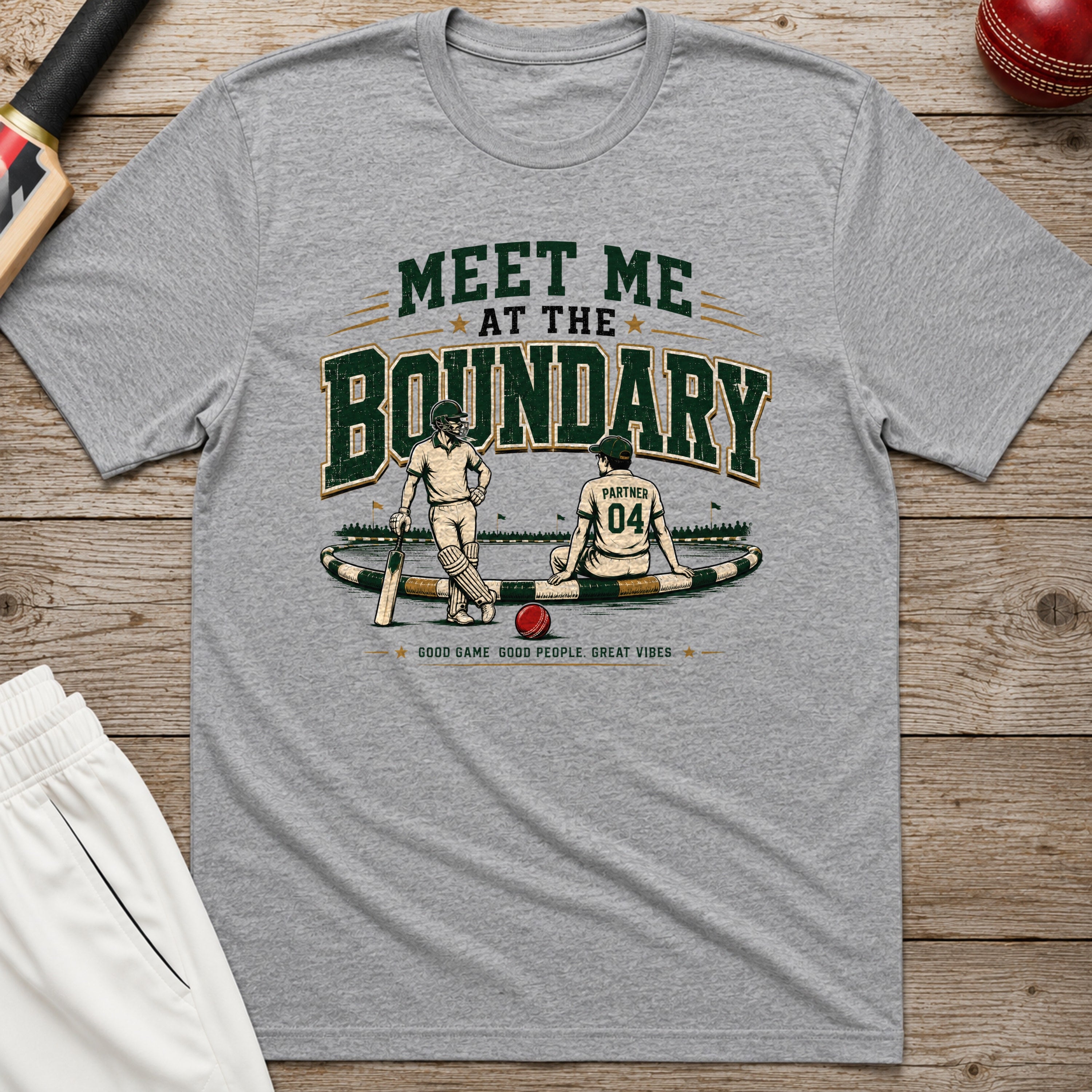 Meet Me At The Boundary T-Shirt - Sport Grey