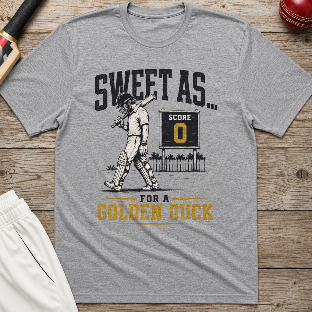 Sweet As For A Golden Duck T-Shirt - Sport Grey