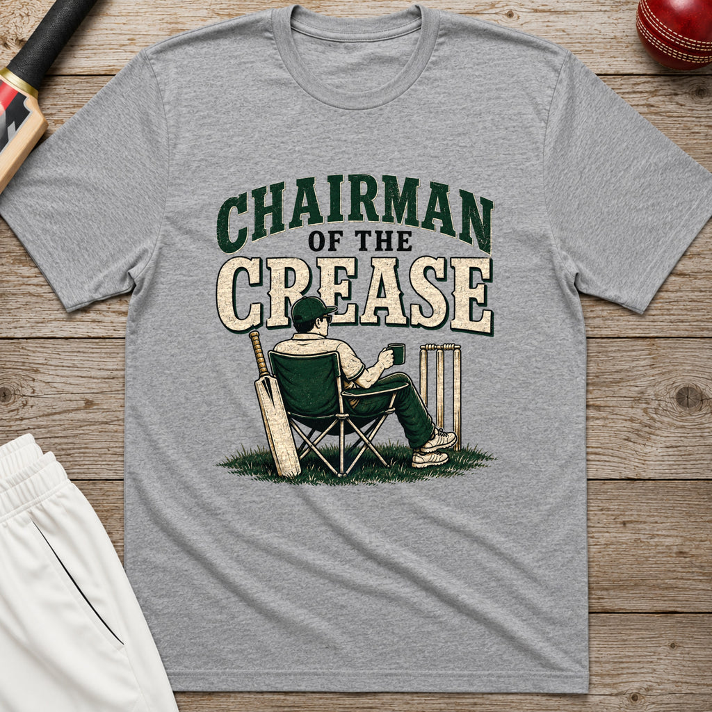 Chairman Of The Crease T-Shirt - Sport Grey