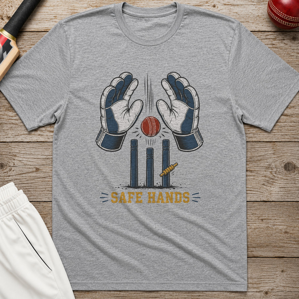 Safe Hands T-Shirt - Sport Grey