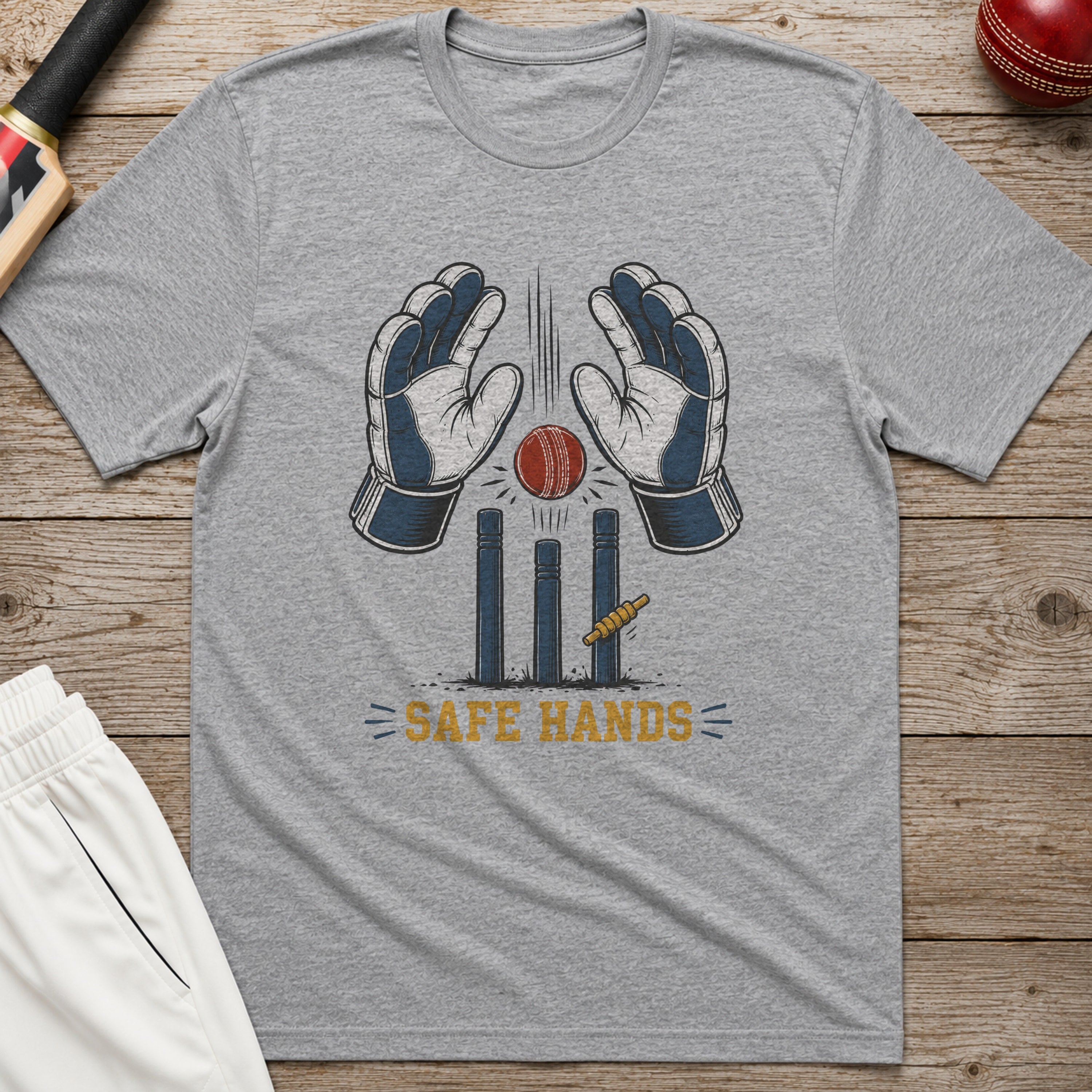 Safe Hands T-Shirt - Sport Grey