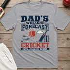 Dads Weekend Forecast T-Shirt - Sport Grey