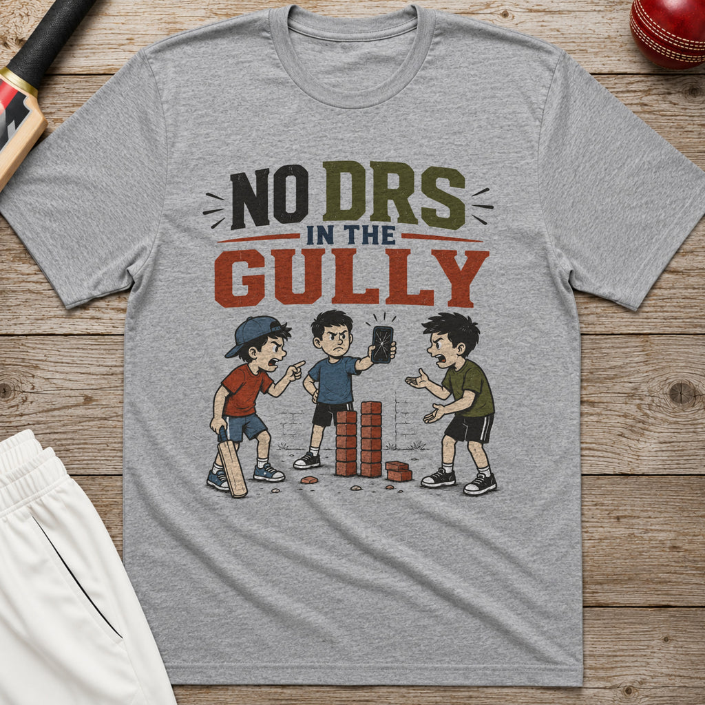 No DRS In The Gully T-Shirt - Sport Grey