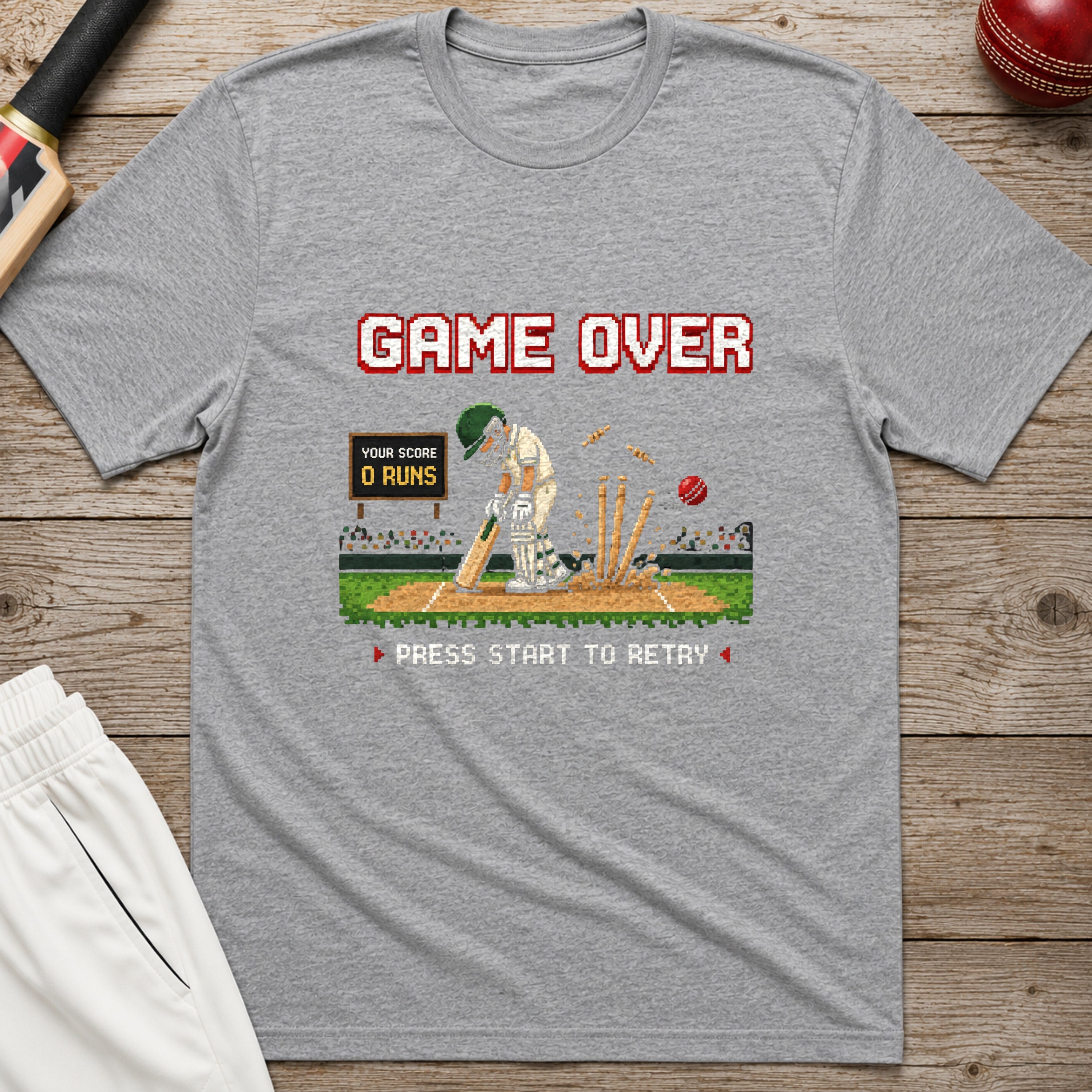 Game Over T-Shirt - Sport Grey