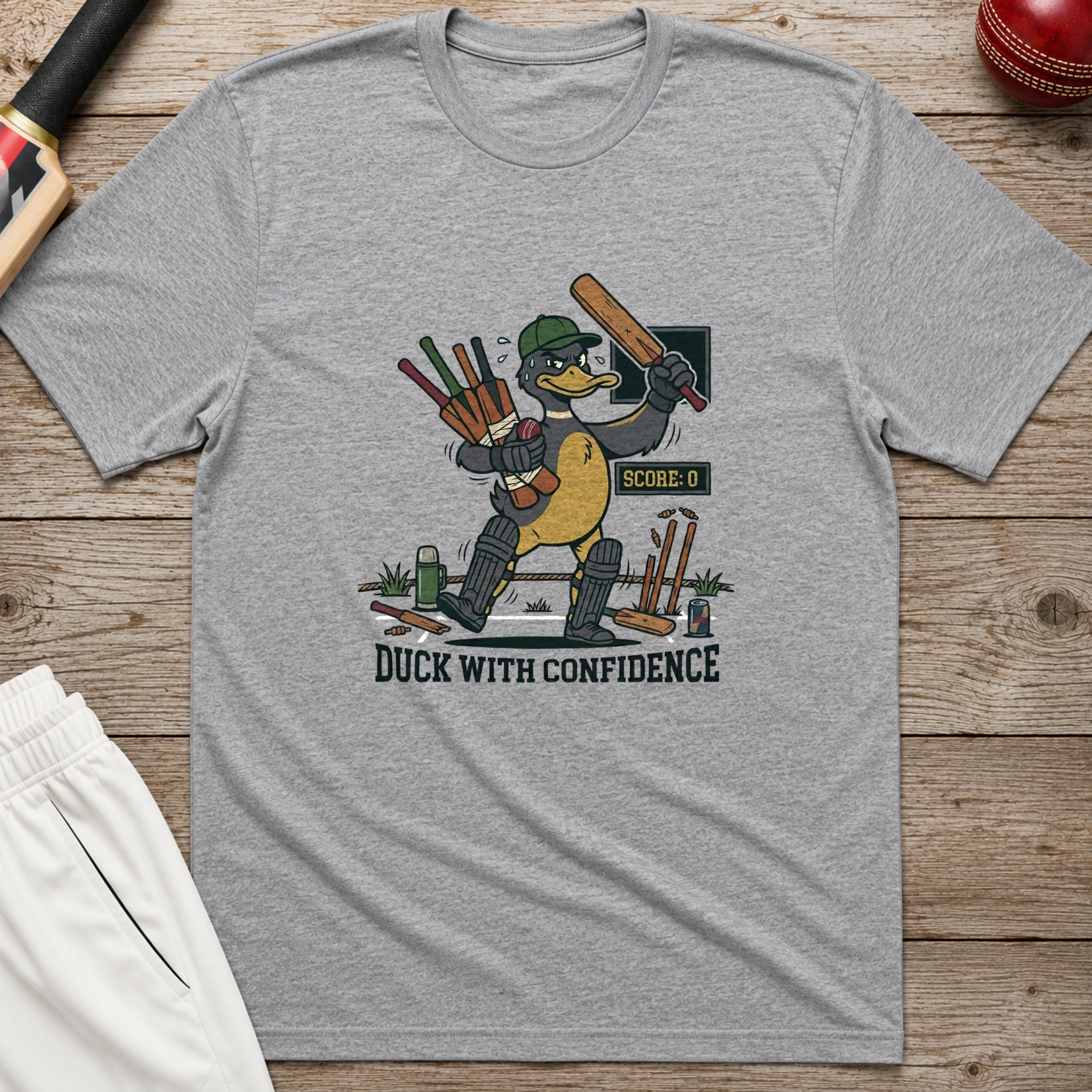 Duck With Confidence T-Shirt - Sport Grey