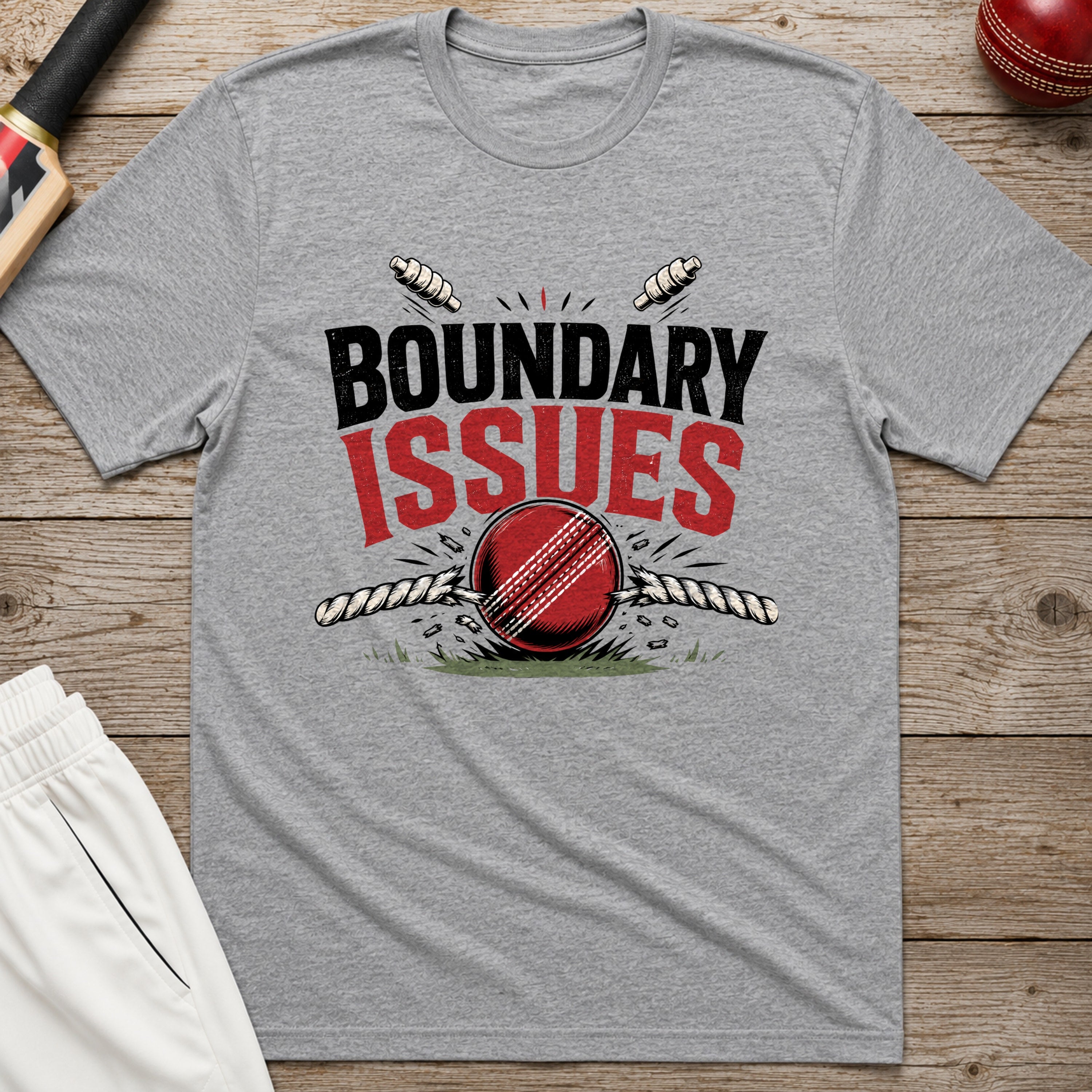Boundary Issues T-Shirt - Sport Grey