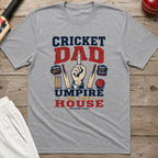 Cricket Dad Umpire Of The House T-Shirt - Sport Grey