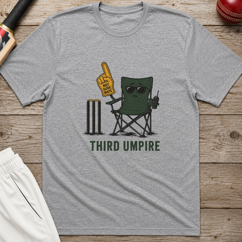 Third Umpire T-Shirt - Sport Grey