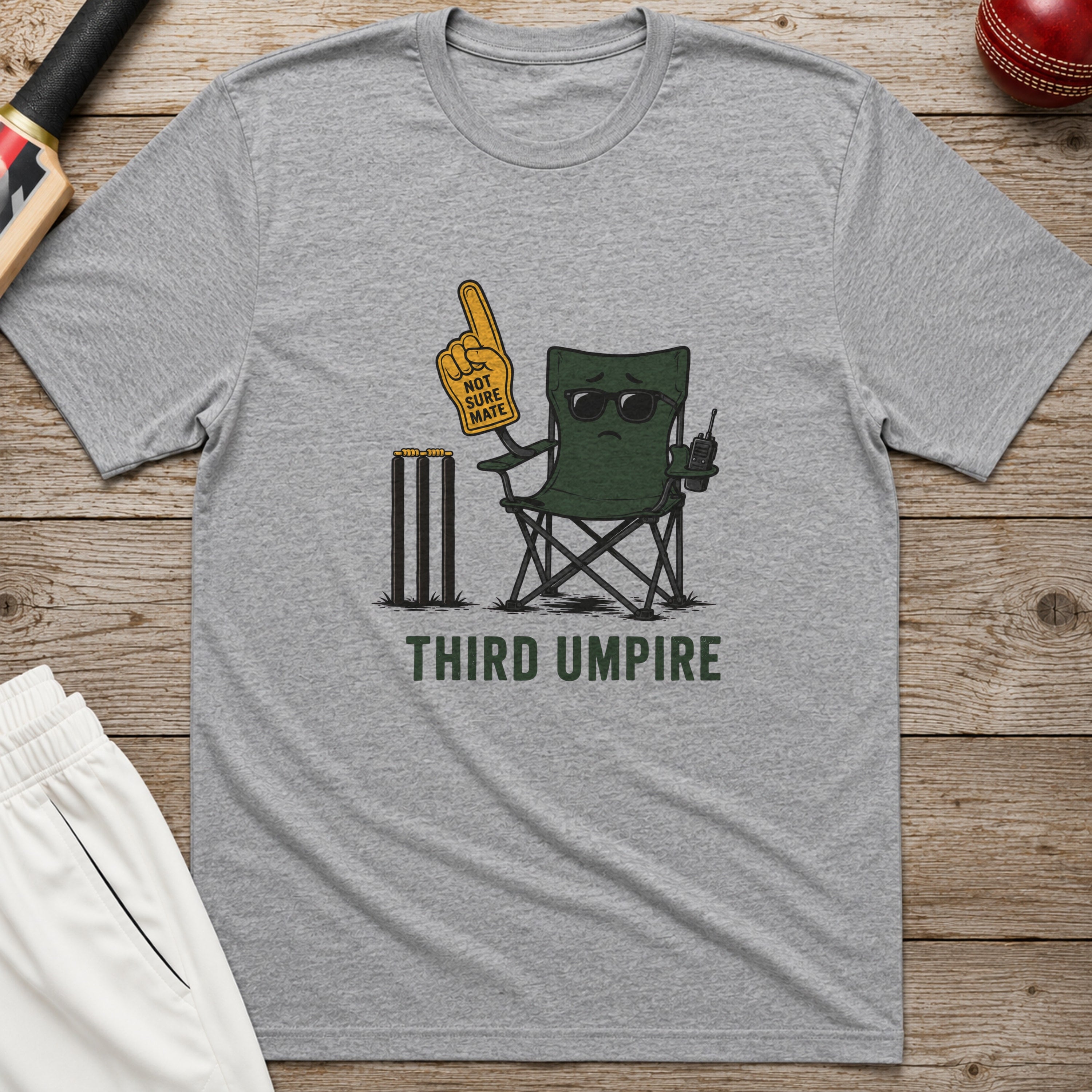 Third Umpire T-Shirt - Sport Grey
