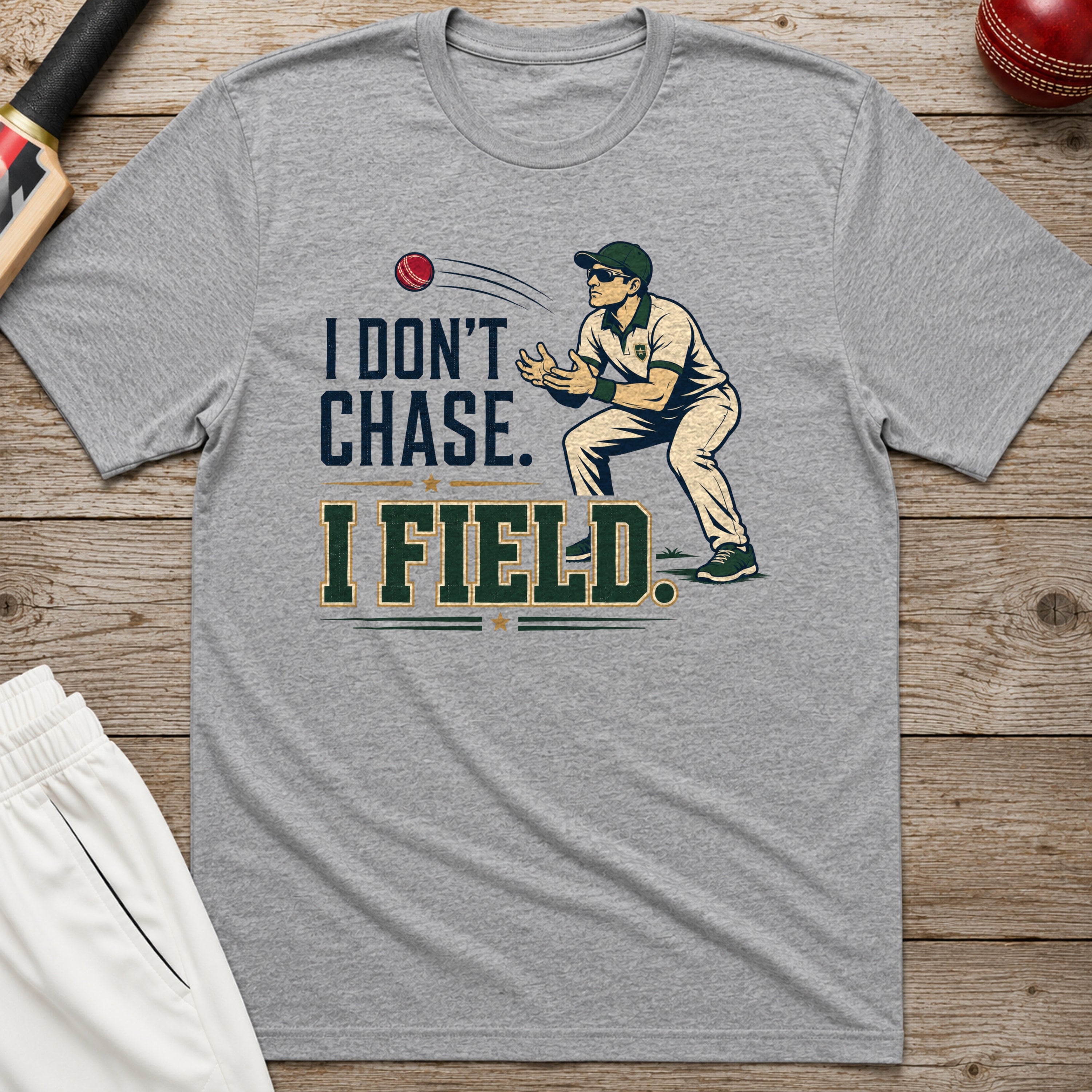 I Dont Chase I Field T-Shirt - Sport Grey