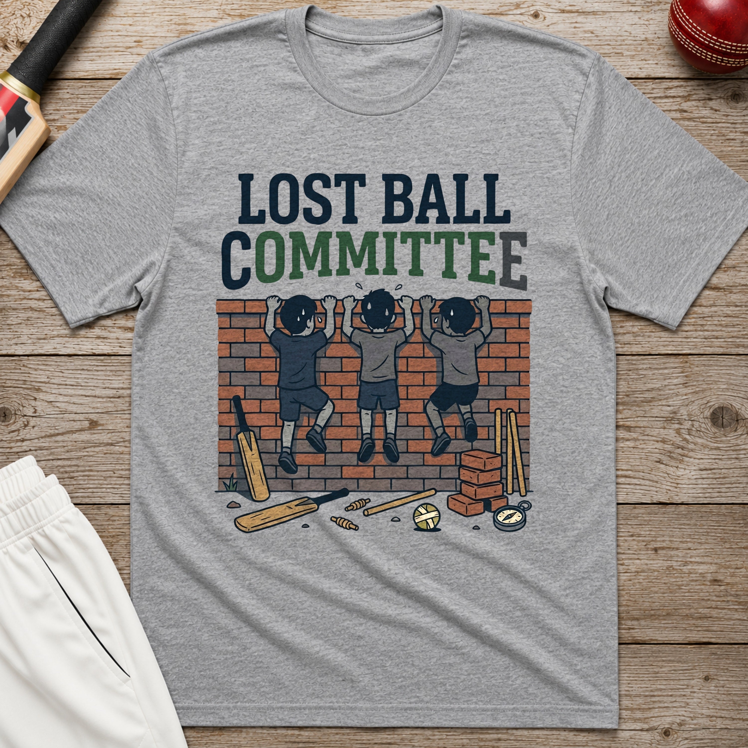 Lost Ball Committee T-Shirt - Sport Grey
