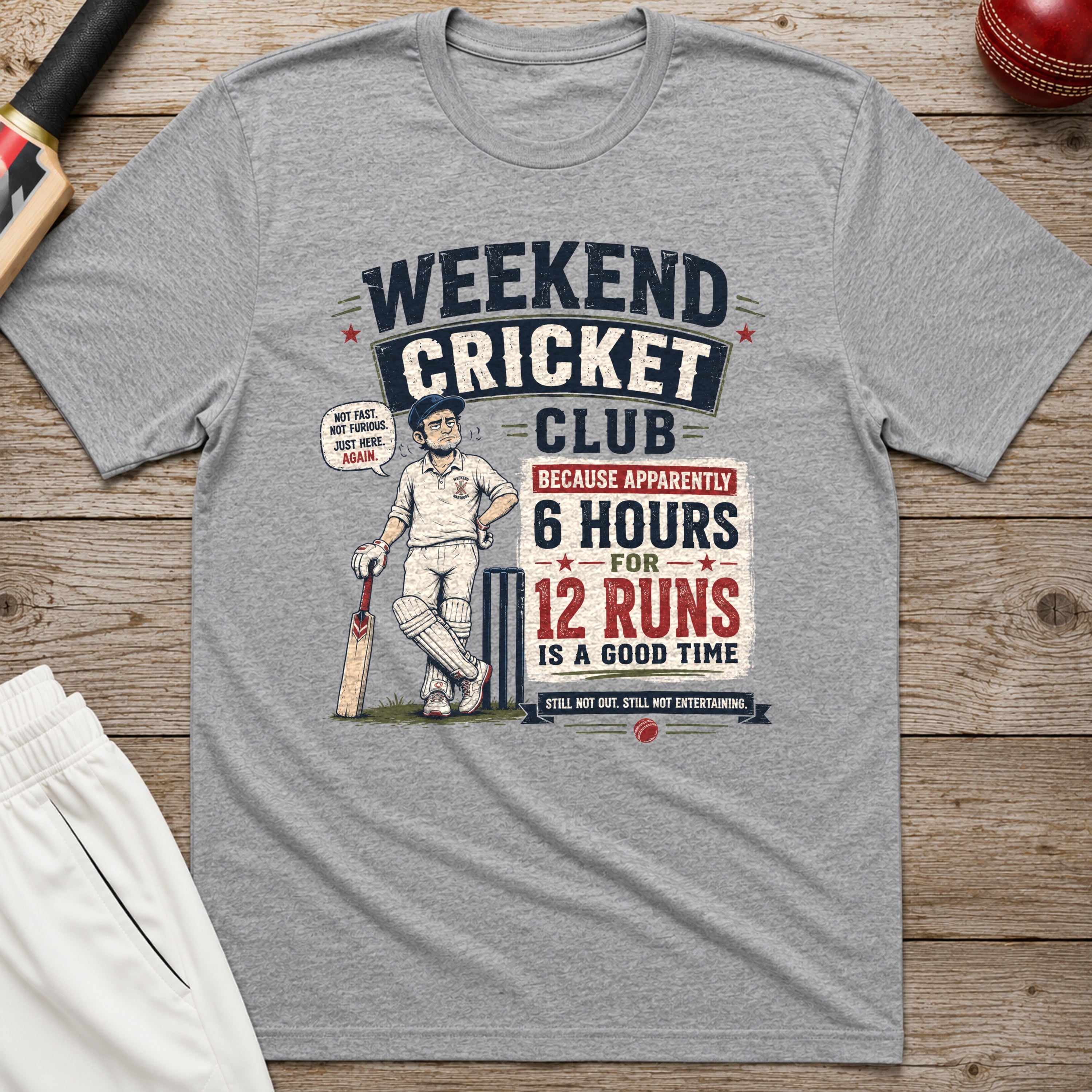 Weekend Cricket Club T-Shirt - Sport Grey
