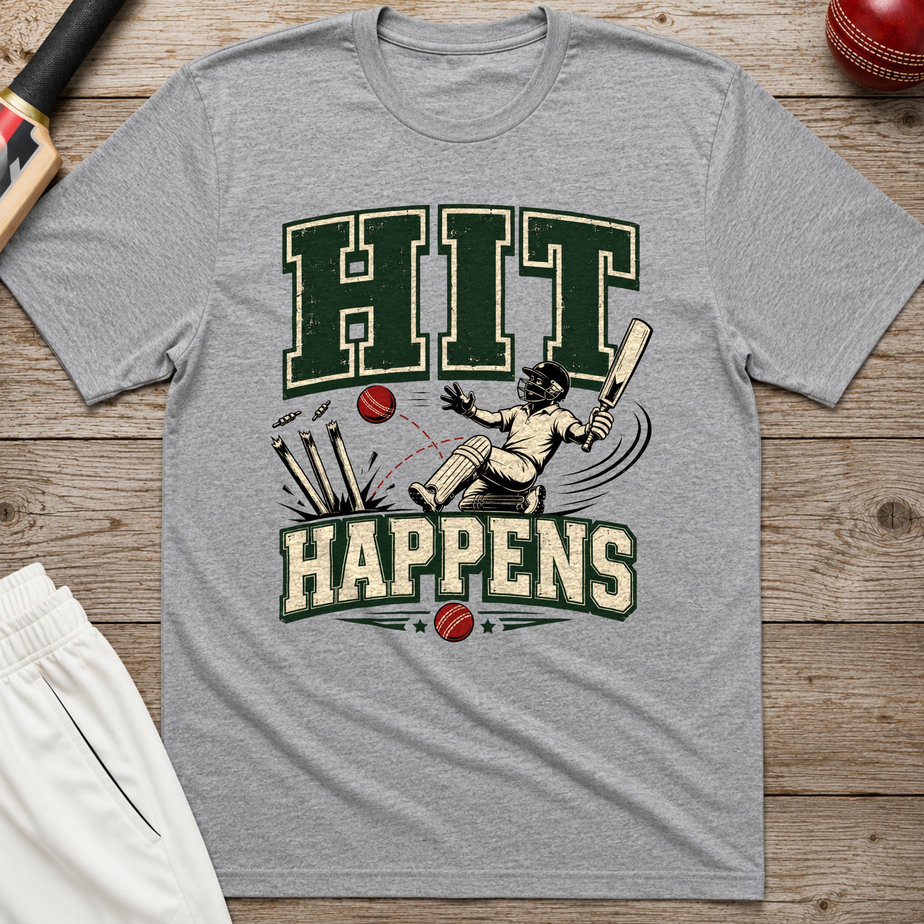 Hit Happens T-Shirt - Sport Grey