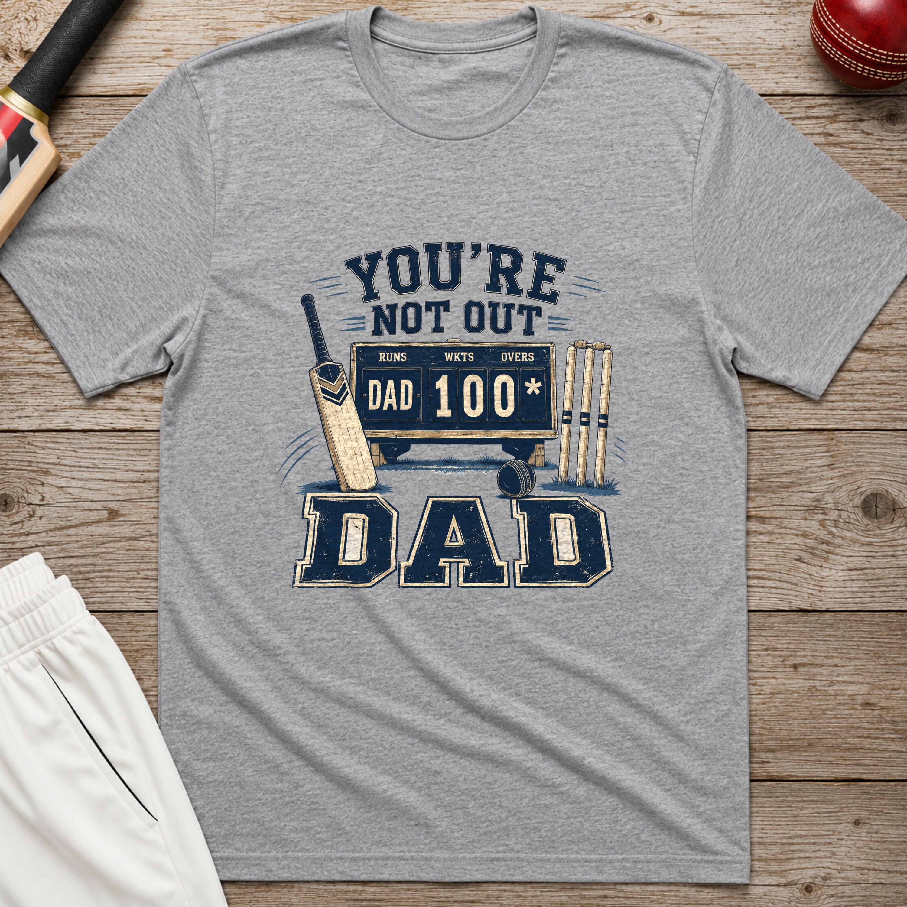 Youre Not Out Dad T-Shirt - Sport Grey