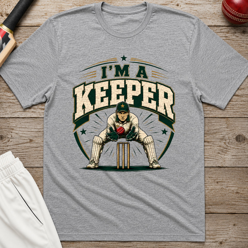 Im A Keeper T-Shirt - Sport Grey