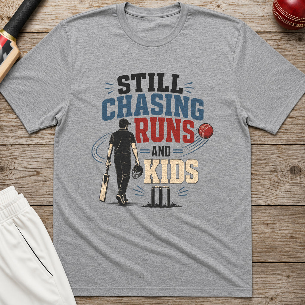 Still Chasing Runs And Kids T-Shirt - Sport Grey
