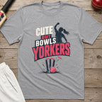 Cute But Bowls Yorkers T-Shirt - Sport Grey
