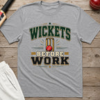 Wickets Before Work T-Shirt - Sport Grey