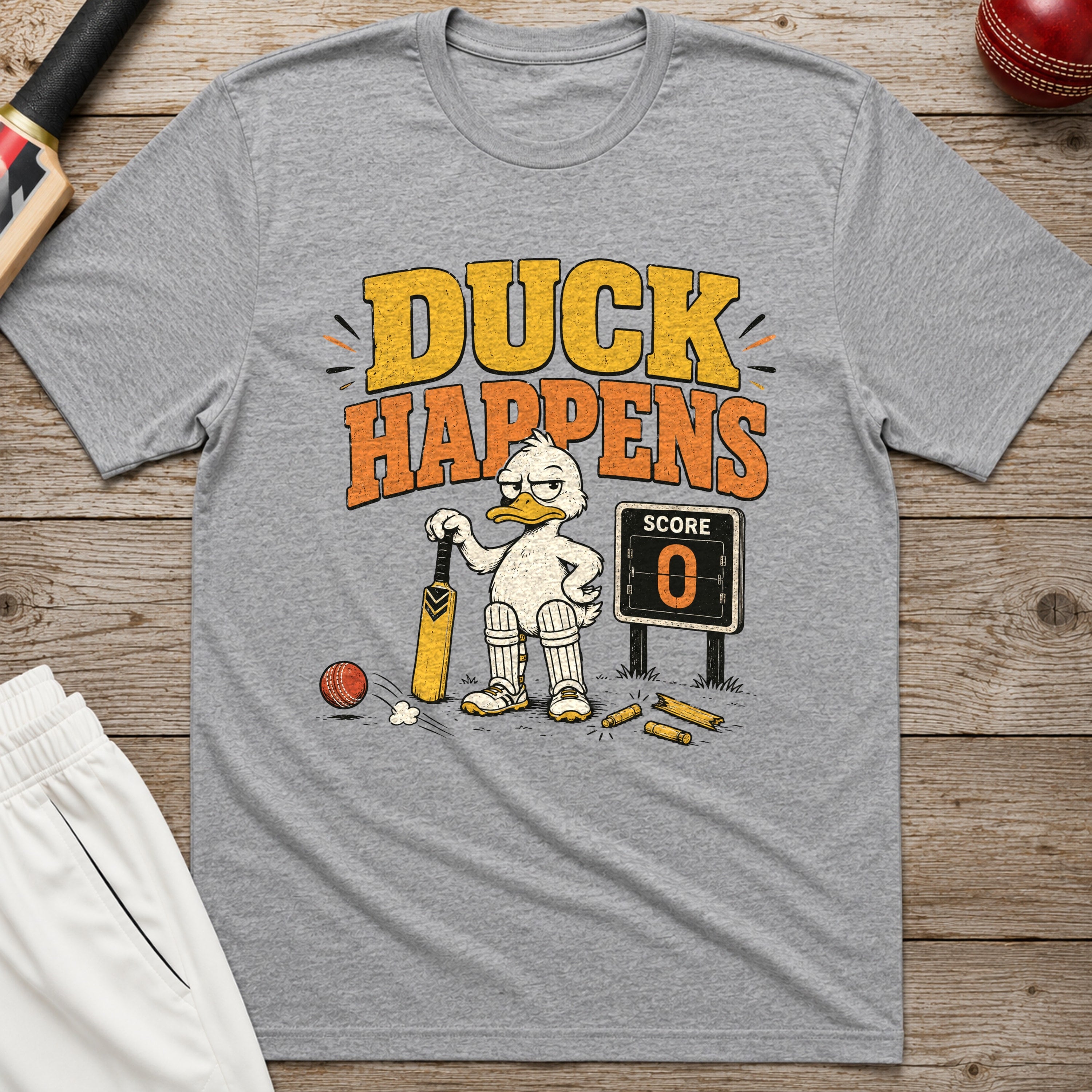 Duck Happens T-Shirt - Sport Grey