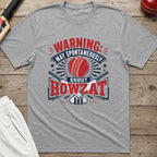 Warning May Spontaneously Shout Howzat T-Shirt - Sport Grey