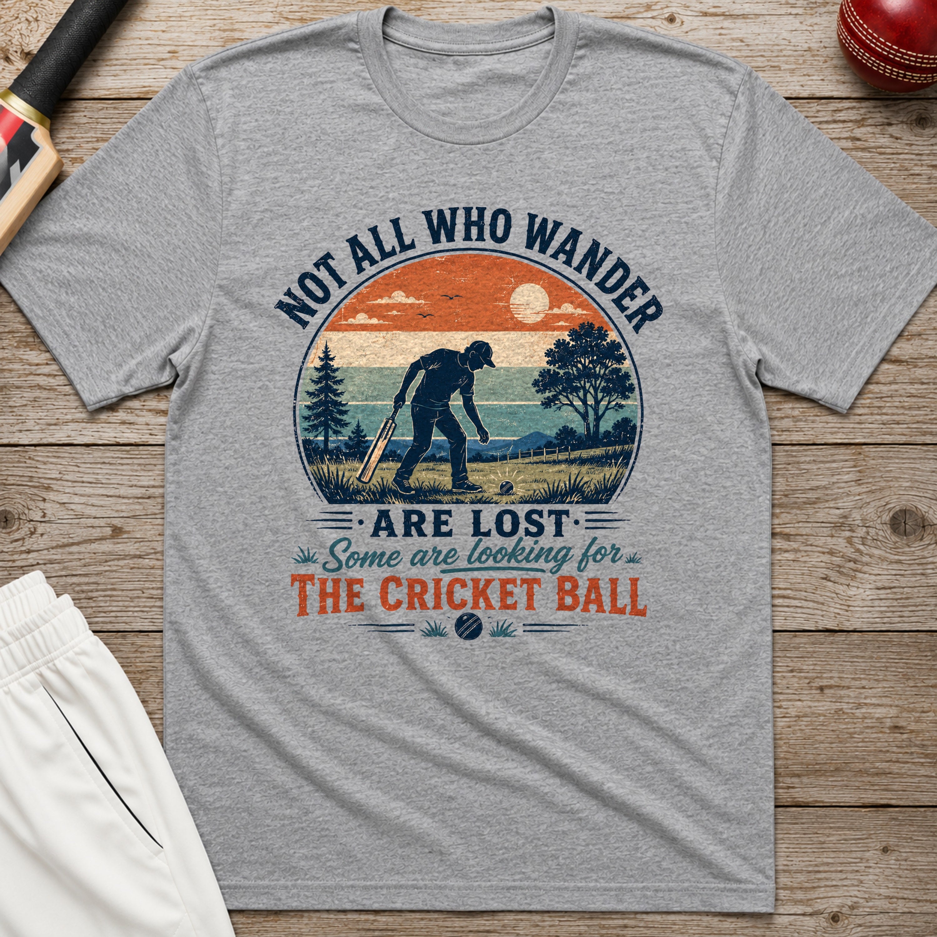 Not All Who Wander Are Lost T-Shirt - Sport Grey