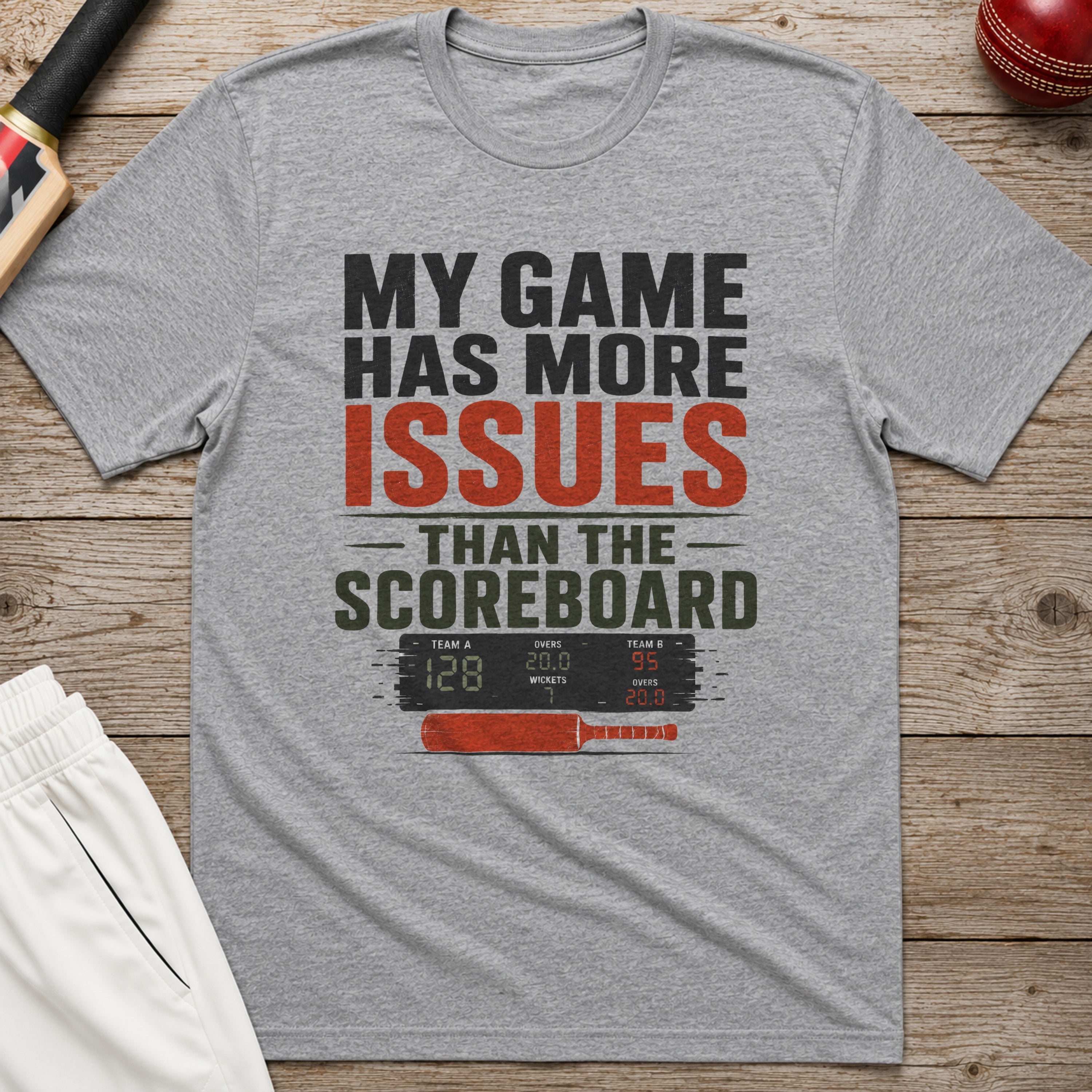 My Game Has More Issues Than The Scoreboard T-Shirt - Sport Grey