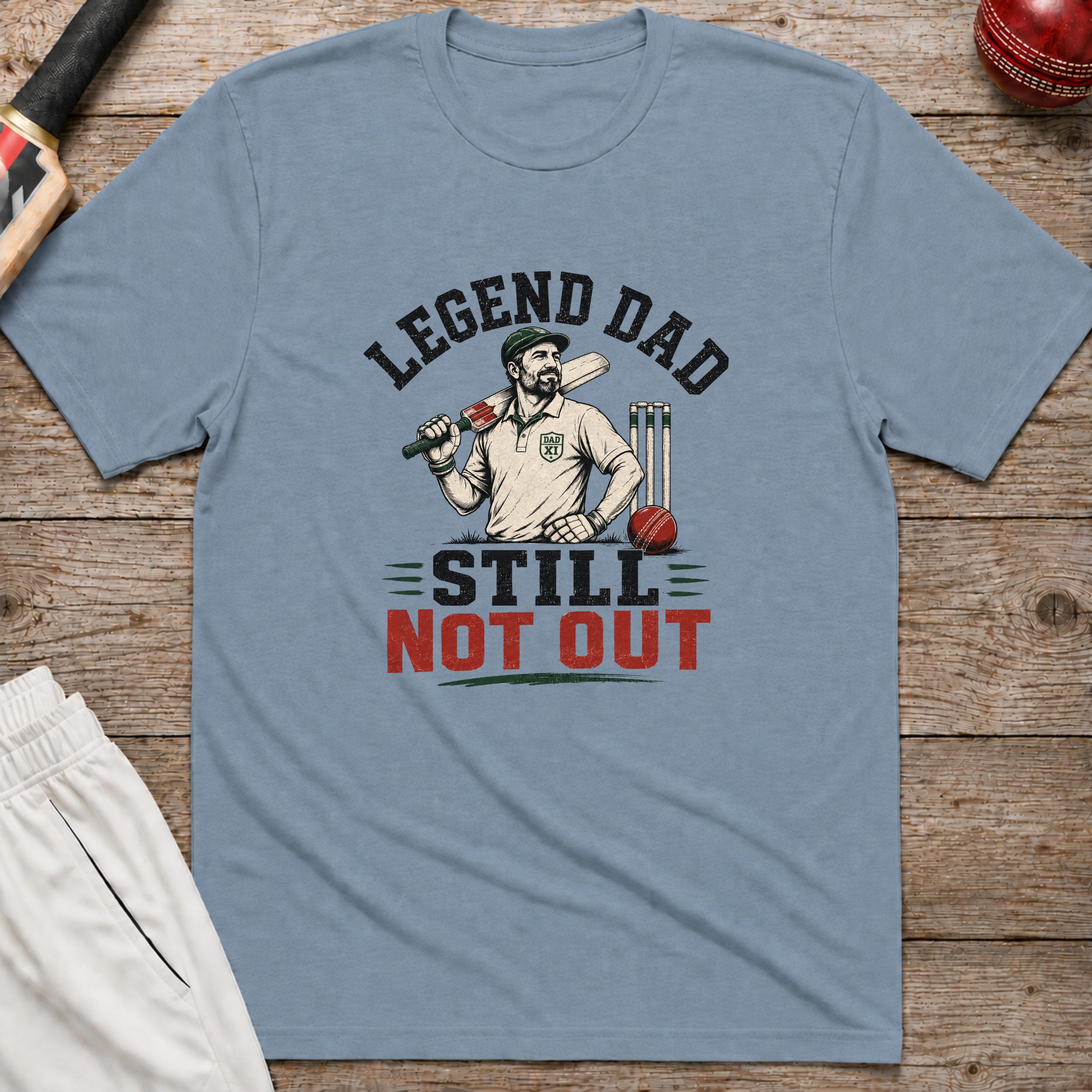 Legend Dad Still Not Out T-Shirt - Stone Blue