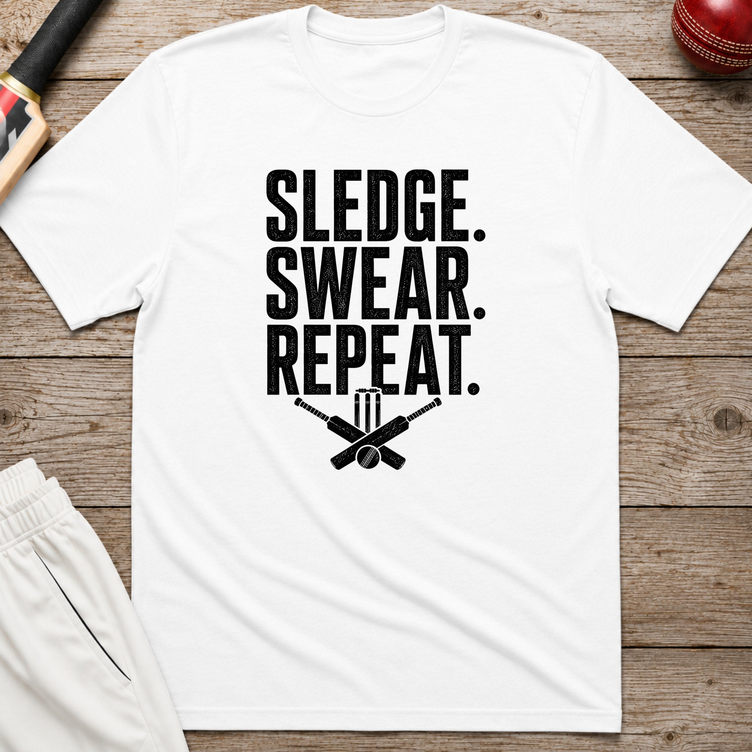 Sledge Swear Repeat - White