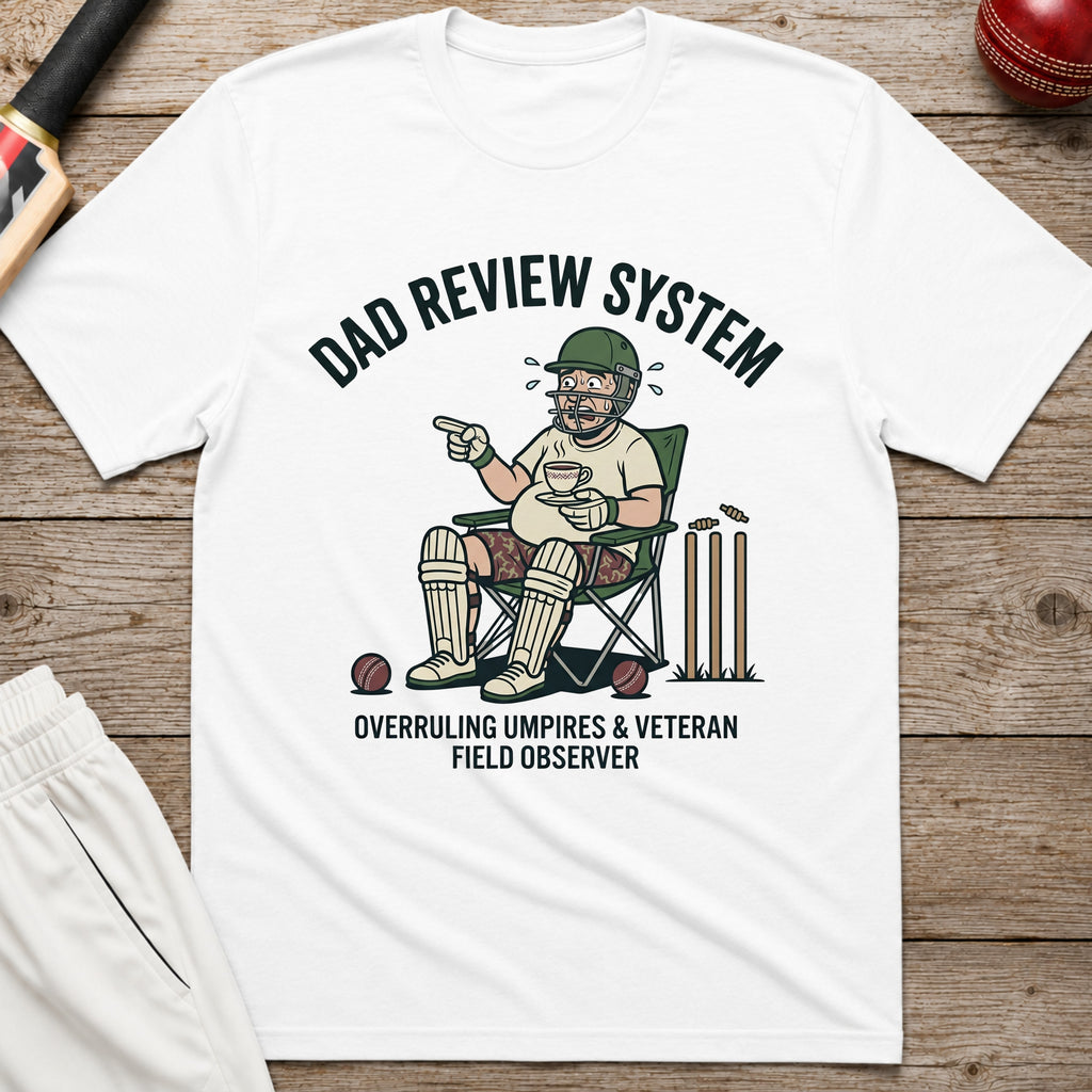 Dad Review System T-Shirt - White