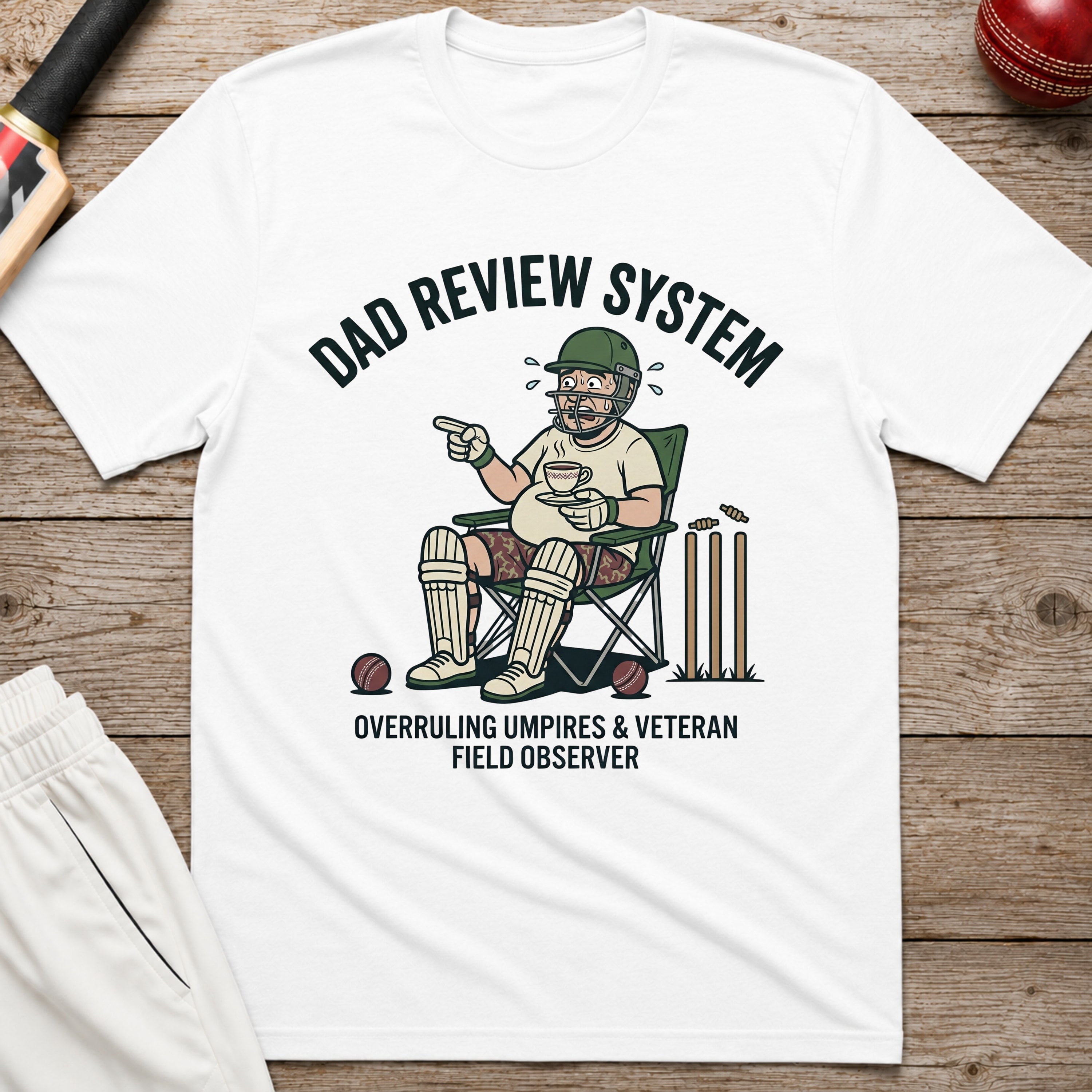 Dad Review System T-Shirt - White