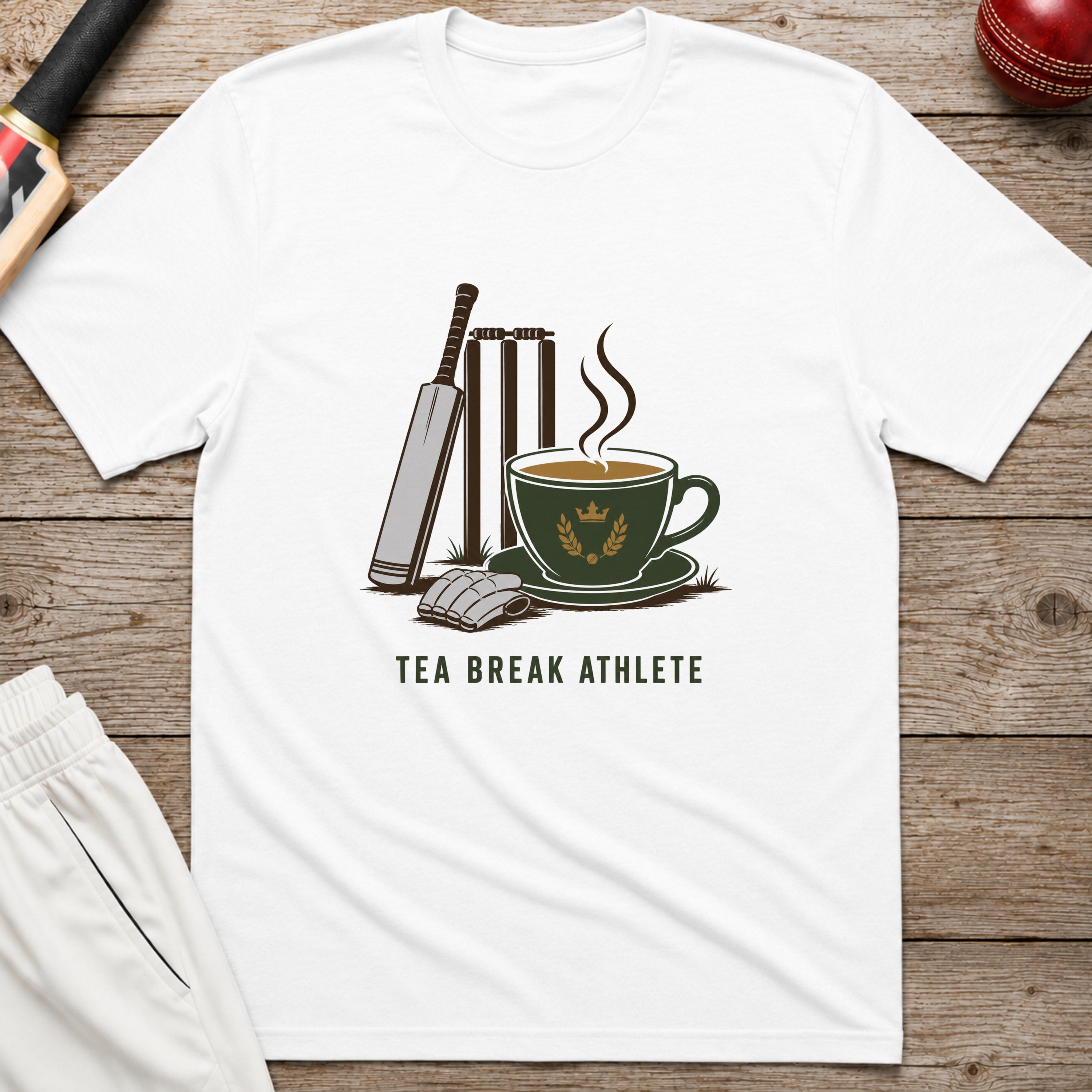 Tea Break Athlete T-Shirt - White