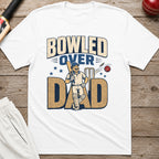 Bowled Over Dad T-Shirt - White