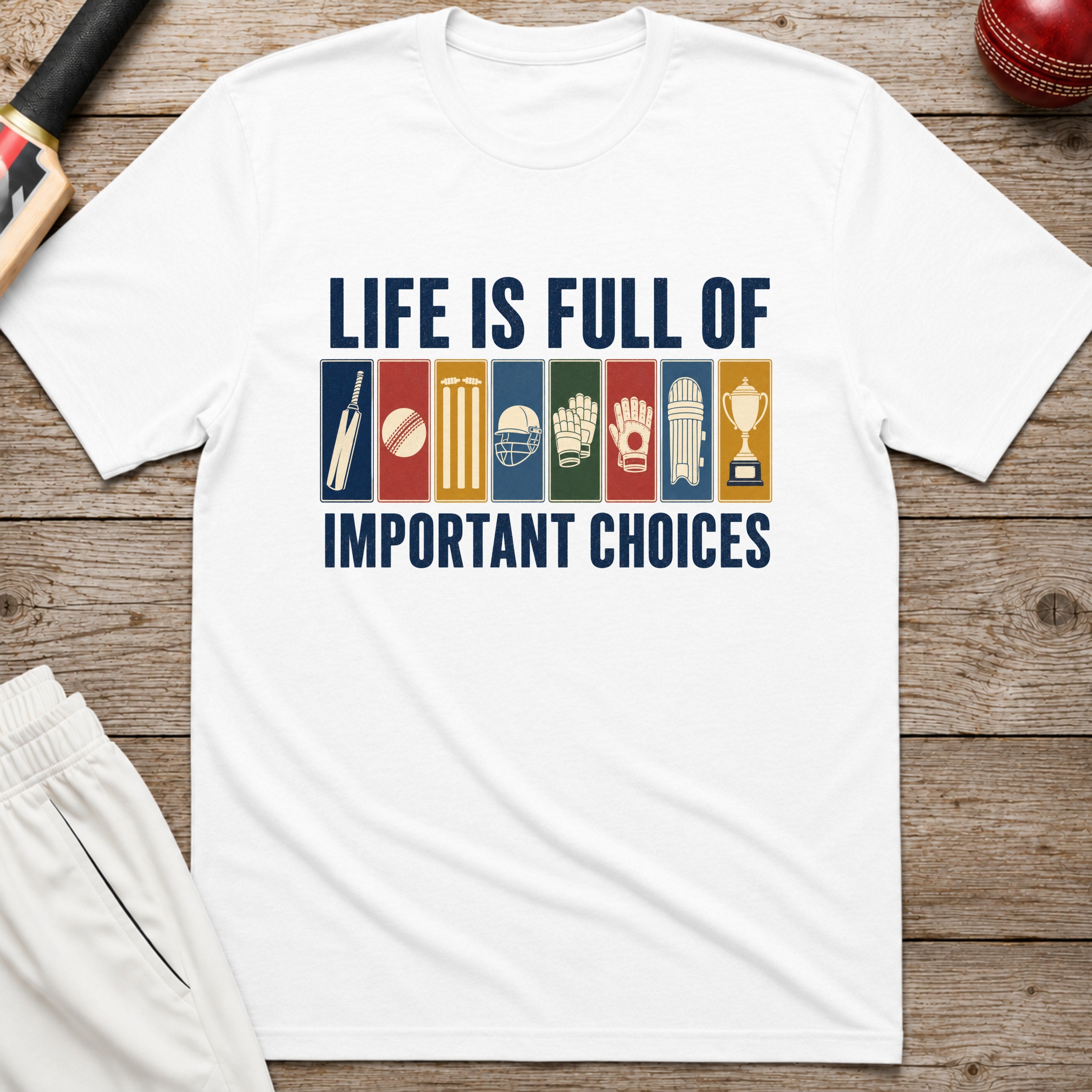 Life Is Full Of Important Choices T-Shirt - White