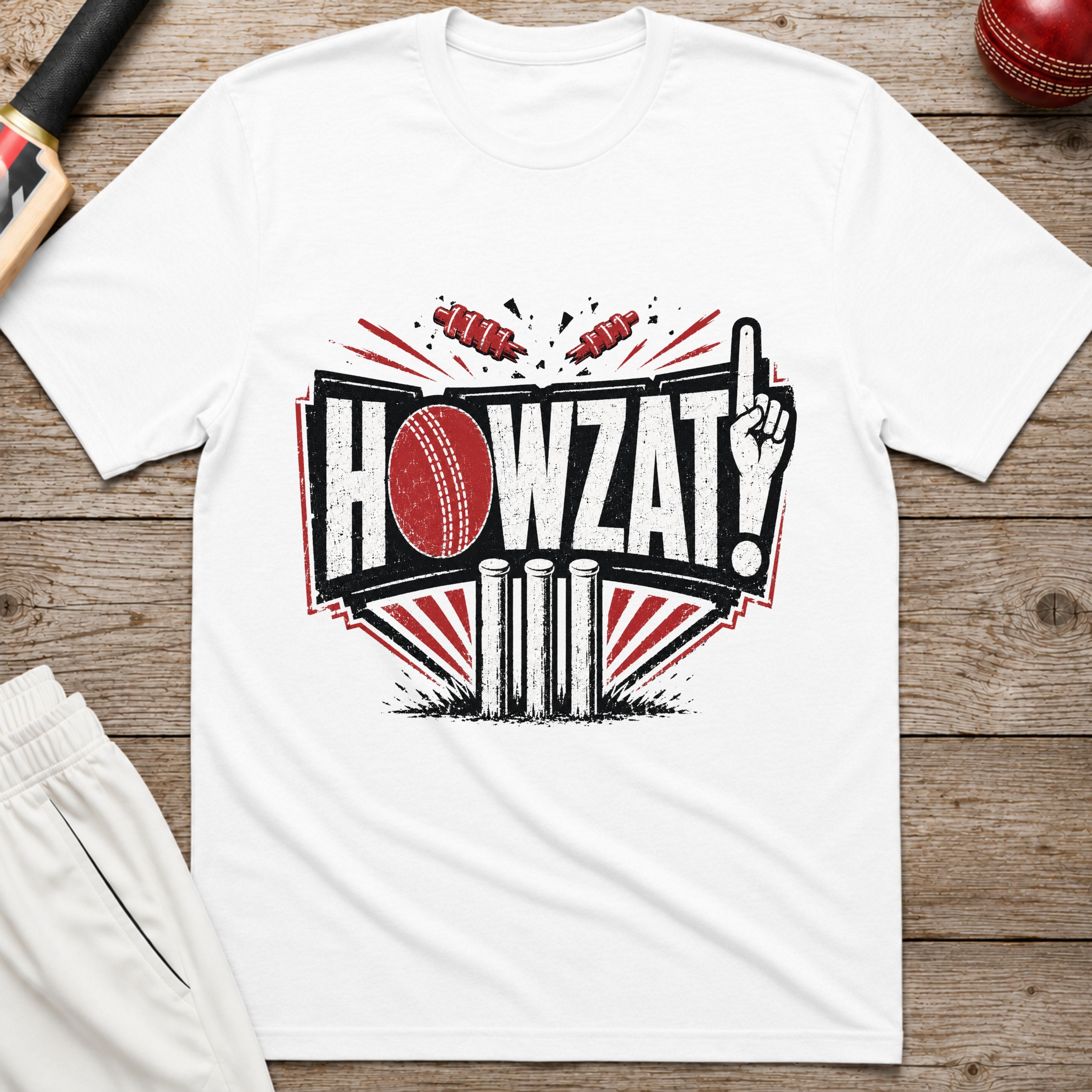 Howzat T-Shirt - White