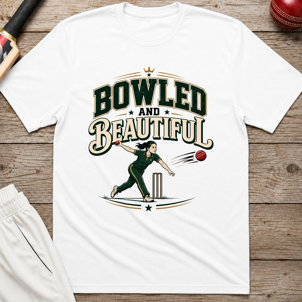 Bowled And Beautiful T-Shirt - White