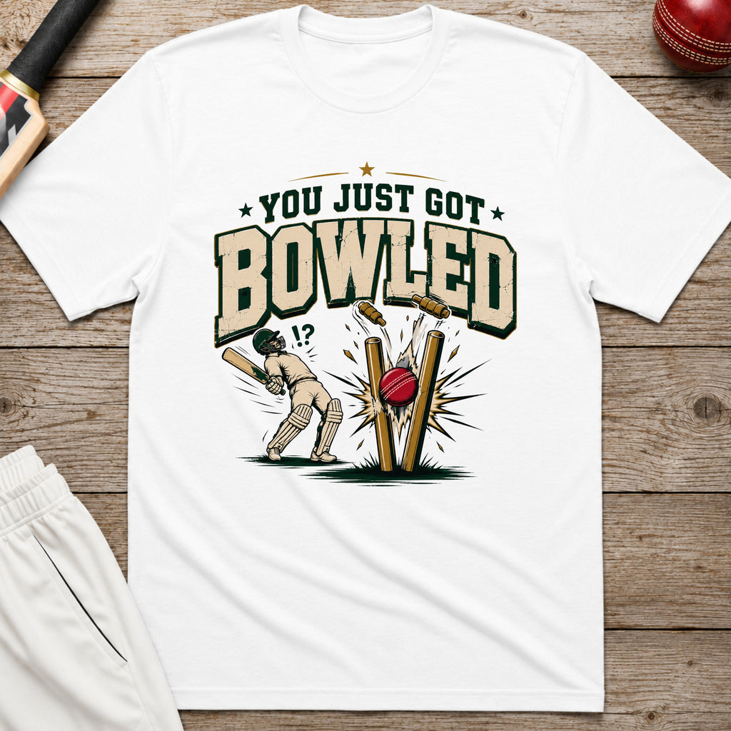 You Just Got Bowled T-Shirt - White