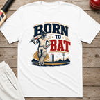 Born To Bat T-Shirt - White
