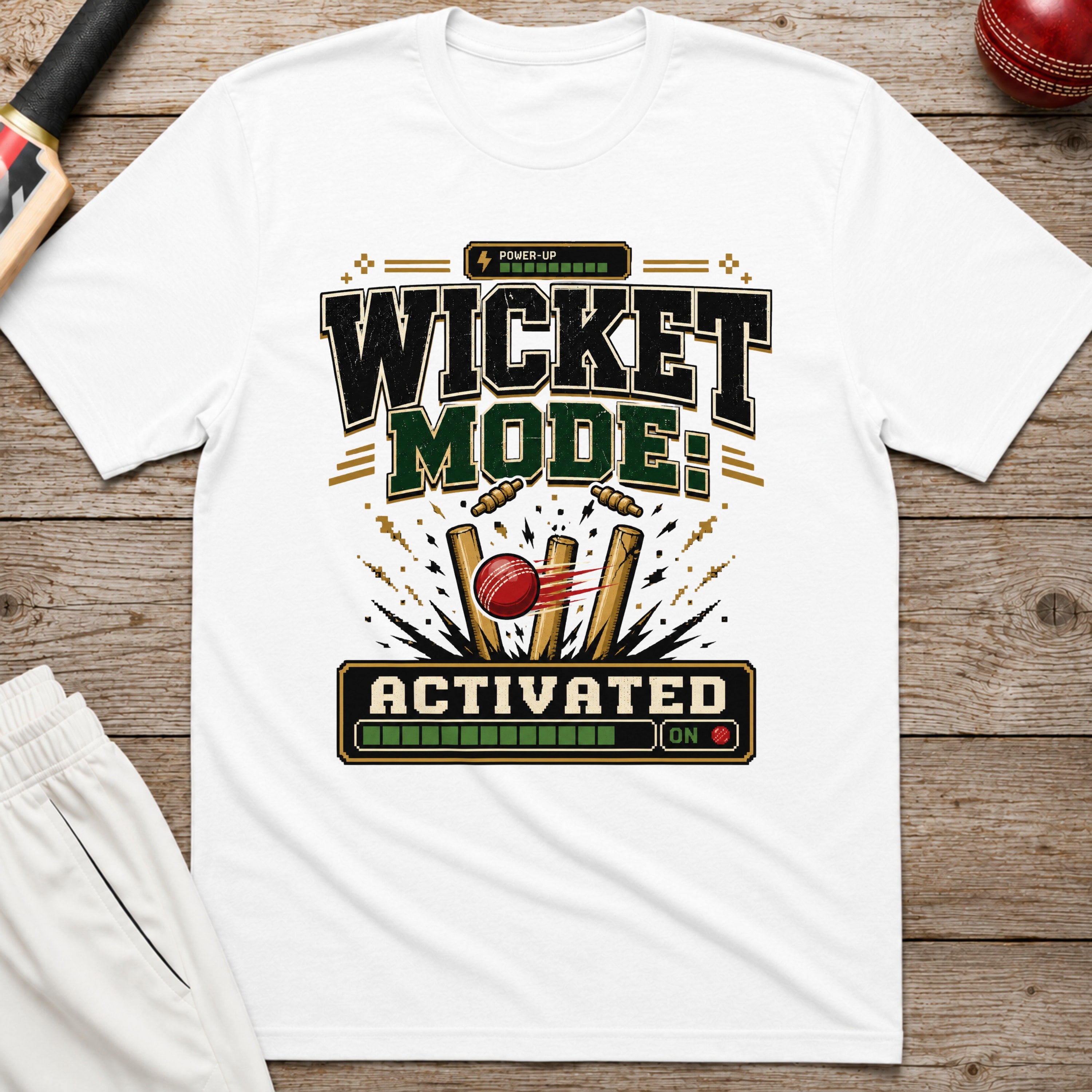 Wicket Mode Activated T-Shirt - White