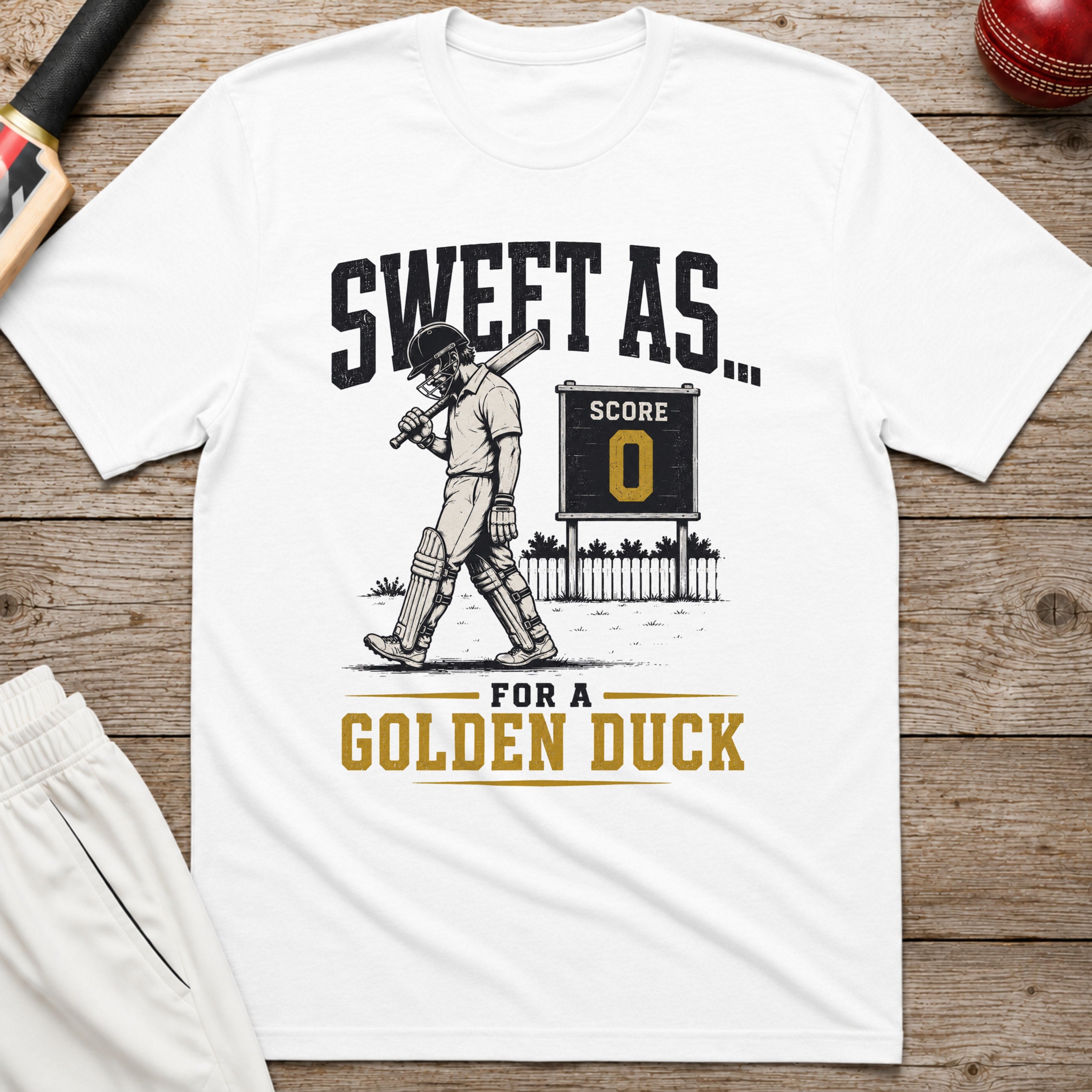 Sweet As For A Golden Duck T-Shirt - White
