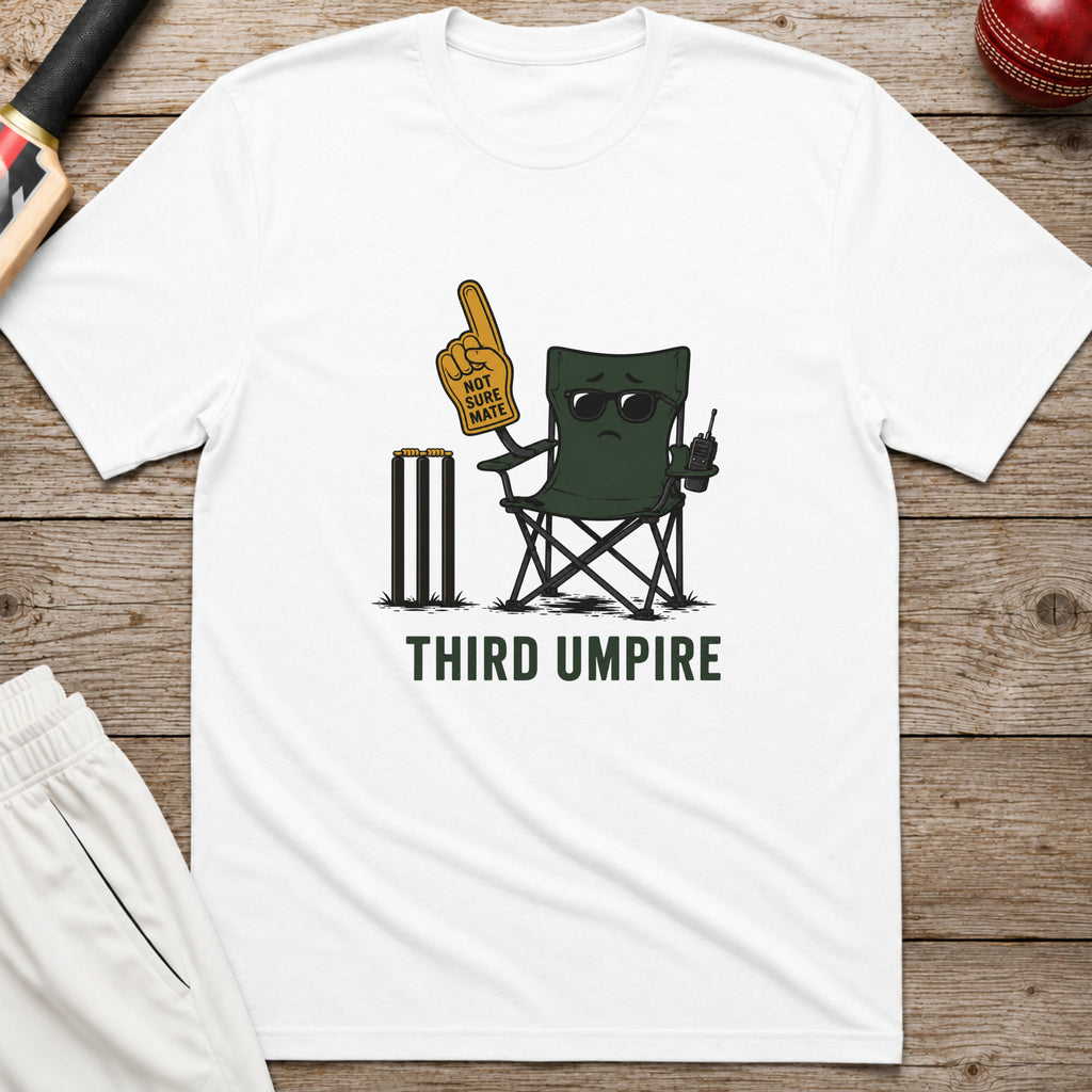 Third Umpire T-Shirt - White