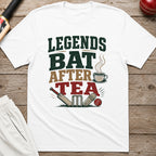 Legends Bat After Tea T-Shirt - White